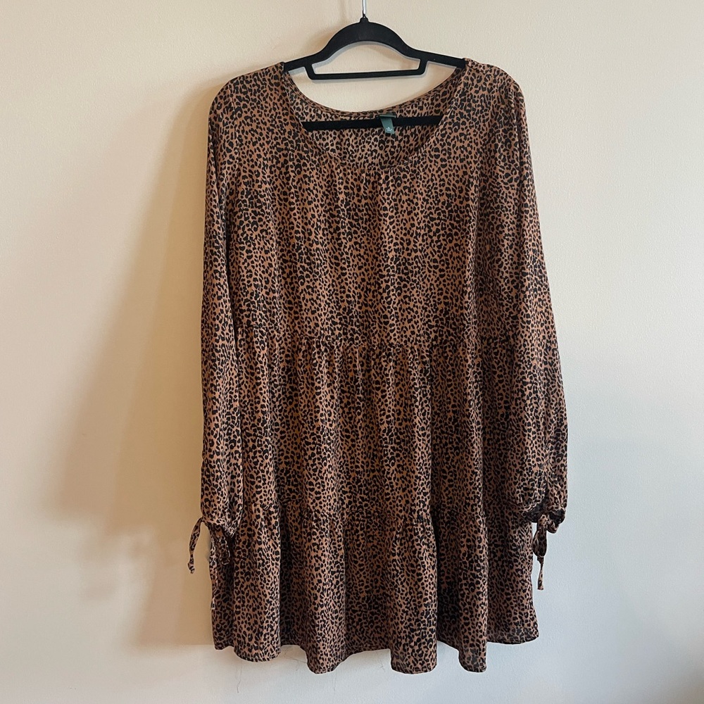 WILD FABLE LEOPARD PRINT BABY DOLL DRESS 🐆